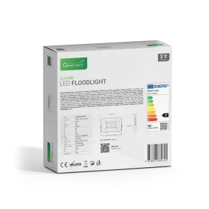 GREEN TECH LED spotlight Green Tech 4250 lm, 50W, 6500K, IP65, white - ALX-50WH