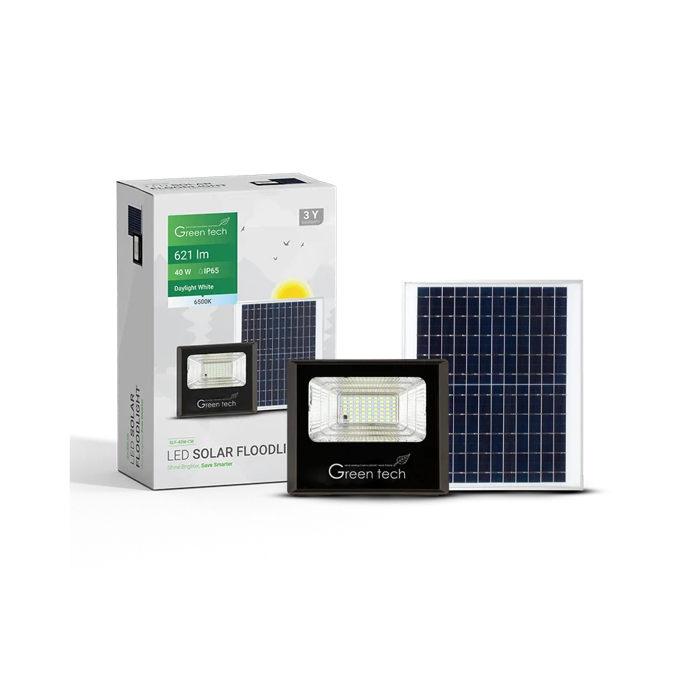 GREEN TECH LED solarni reflektor Green Tech 40W, 6500K, IP65 - SLF-40W-CW