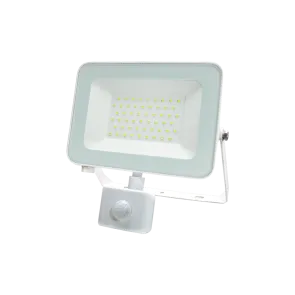 GREEN TECH LED floodlight with sensor Green Tech 4250 lm, 50W, 6500K, IP65, white - AFS-50WH