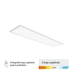 GREEN TECH LED panel Green tech 295 x 1195 x 30 mm 40W, 3 CCT, 130lm/W, Philips driver - PLX30120