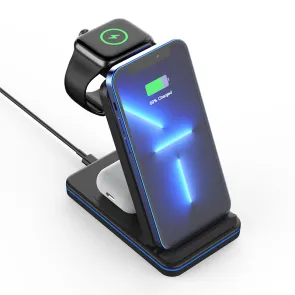 GIGATECH Wireless Charger for Smartphone, Smartwatch and Headphones 15W WT-Q6