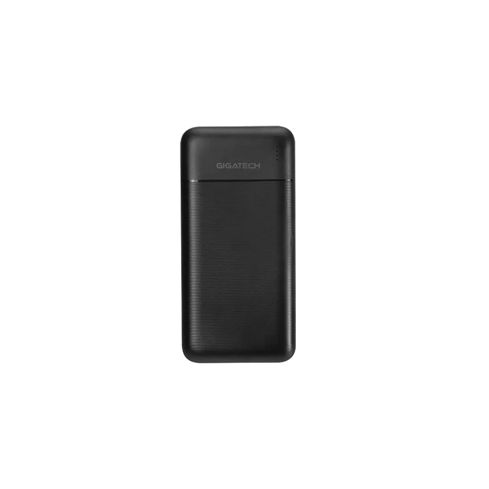 GIGATECH Power Bank Gigatech 10000 mAh, USB Izhodi, Črn - PBU-10000-BK