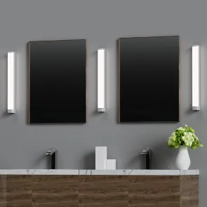 GREEN TECH LED kupaonska zidna lampa, srebrna, 1350 lm, 15W, 4000 K, IP44, 60 cm - BTS-600