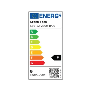 GREEN TECH LED strip Green Tech 80 LED, 8 mm, 9.6 W/m, 2700K, DC 12V, IP20, 5m/piece - S80122700IP20