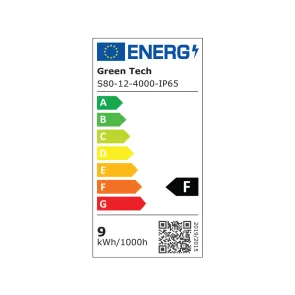 GREEN TECH LED strip Green Tech 80 LED, 8 mm, 9.6 W/m, 4000K, DC 12V, IP65, 5m/piece - S80124000IP65