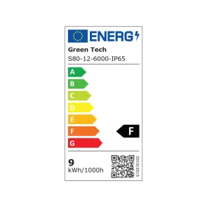 GREEN TECH LED strip Green Tech 80 LED, 8 mm, 9.6 W/m, 6000K, DC 12V, IP65, 5m/piece - S80126000IP65