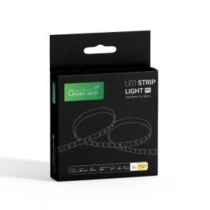 GREEN TECH LED strip Green Tech 420 LED, 10 mm, 8 W/m, 3000K, DC 24V, IP65, 10m/piece - COB420243000IP65