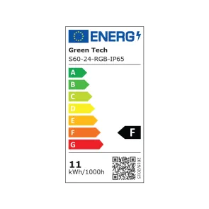 GREEN TECH LED trak Green Tech 60 LED, 10 mm, 11.5 W/m, RGB, DC 24V, IP65, 5m/kos - S6024RGBIP65