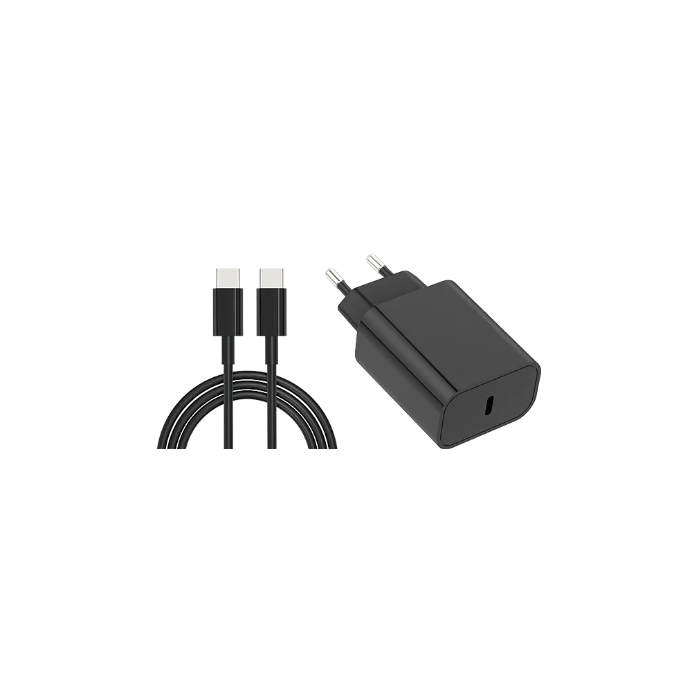 GIGATECH Univerzalni polnilec za pametne telefone s C kablom 1m Gigatech XW104, 20W, črn