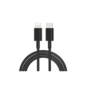 GIGATECH C na lightning kabel Gigatech XC105 1m, 20W, črn