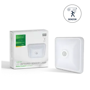 GREEN TECH LED stropna svetilka s senzorjem Green Tech 16W, 3000K, bela barva - CLS-800-16NW