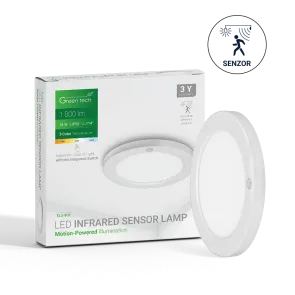 GREEN TECH LED stropna svetilka s senzorjem Green Tech 3/1 18W - ELS-802