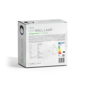 GREEN TECH LED zidna svjetiljka Green Tech 11W, 4000K, premer 17*6,4cm, IP65, črna - CWA-044