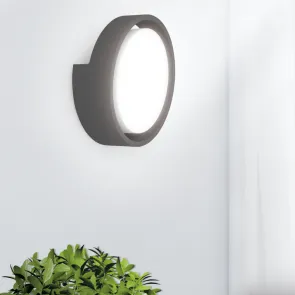GREEN TECH LED wall lamp Green Tech 11W, 4000K, diameter 17*6.8cm, IP65, black - CWA-043