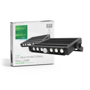 GREEN TECH LED multifunctional solar lamp Green Tech 3.5W, 6500K, IP54, 500 lm - SLS-150S