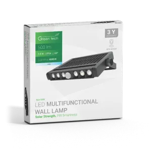 GREEN TECH LED multifunctional solar lamp Green Tech 3.5W, 6500K, IP54, 500 lm - SLS-150S