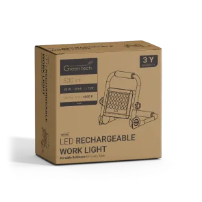 GREEN TECH Prenosni LED reflektor Green Tech, 40W, 4000K, IP65 - WLR40