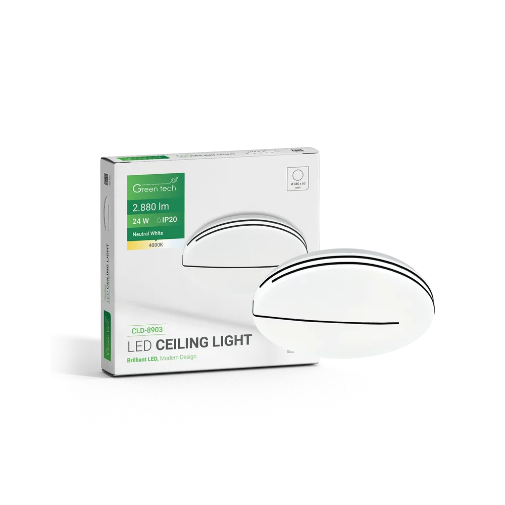 GREEN TECH LED ceiling light Green Tech 24W, 4000K, diameter 38cm - CLD-8903