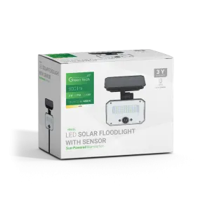 GREEN TECH LED solarni reflektor Green Tech 5W, 4000K, IP65, 500 lm - VENUS-L