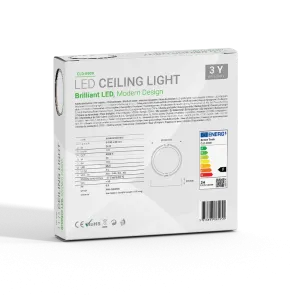 GREEN TECH LED ceiling light Green Tech 24W, 4000K, diameter 39cm - CLD-8909