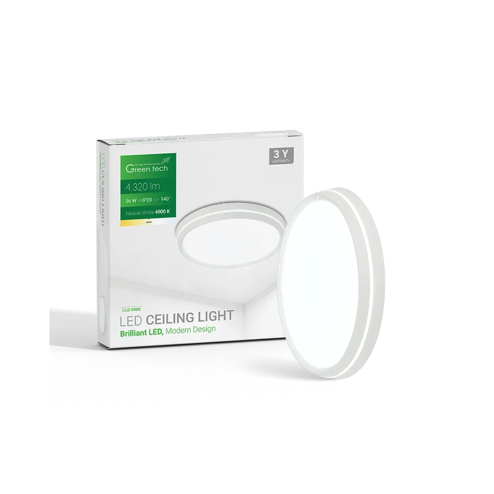 GREEN TECH LED ceiling light Green Tech 36W, 4000K, diameter 51cm - CLD-8908