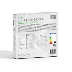 GREEN TECH LED ceiling light Green Tech 24W, 4000K, 33x33cm - CLD-8906