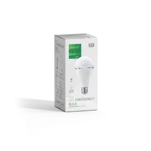 GREEN TECH LED emergency lighting bulb Green Tech A70, 9W, 6000 K, E27, 800 lm - ELW-9W