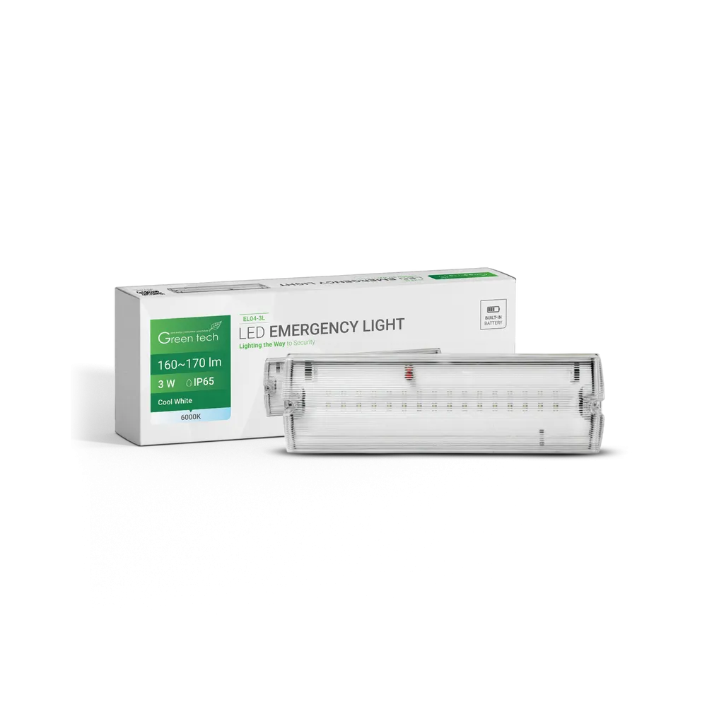 GREEN TECH LED svetilka za nujno osvetlitev Green Tech 3W, 6000K - EL04-3L