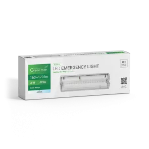 GREEN TECH LED svetilka za nujno osvetlitev Green Tech 3W, 6000K - EL04-3L
