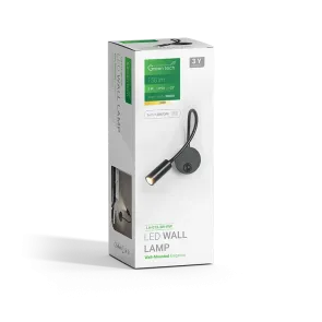 GREEN TECH LED wall lamp Green Tech 3W, 3000K, black color - LH-013-3W-WW