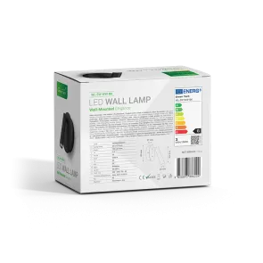 GREEN TECH LED wall lamp Green Tech 3W, 3000K, black color - WL-3W-WW-BK