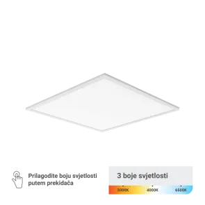 Zeleni TEHNOLOGIJA LED panel Zeleni tech 595 x 595 x 30 mm, 25W, 3 CCT, 160lm/W, Lifud gonilnik - PLX6060-25