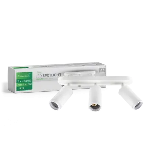 GREEN TECH LED spotlight Green Tech, GU10 X 3 pcs, white color - LUXA-3