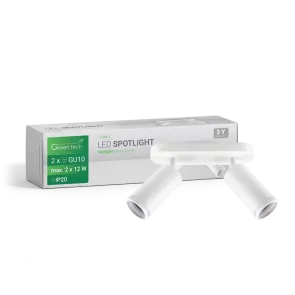GREEN TECH LED reflektor Green Tech, GU10 X 2 kosi, bela barva - LUXA-2