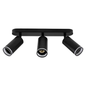 GREEN TECH LED reflektor Green Tech, GU10 X 3 kosi, črna barva - NYXA-3