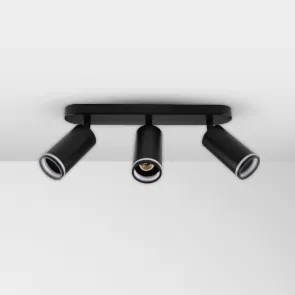 GREEN TECH LED reflektor Green Tech, GU10 X 3 kosi, črna barva - NYXA-3