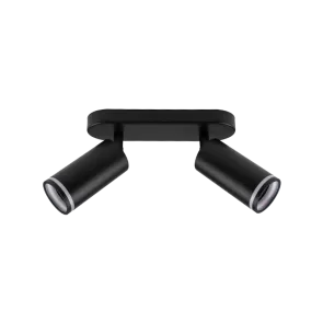 GREEN TECH LED reflektor Green Tech, GU10 X 2 kosi, črna barva - NYXA-2