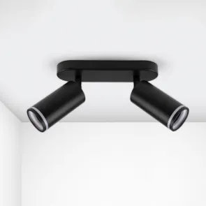 GREEN TECH LED reflektor Green Tech, GU10 X 2 kosi, črna barva - NYXA-2