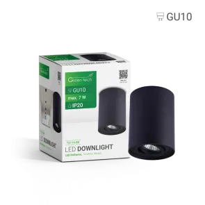 GREEN TECH Upgrade Lamp Green Tech, black color, GU10 socket - TS116-BK