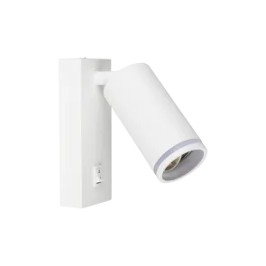 GREEN TECH Zidna svetilka Green Tech, GU10 vtičnica, IP20, bela barva - TS194-WH