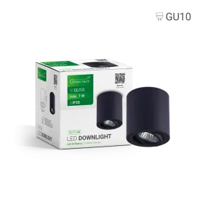 GREEN TECH Upgrade Lamp Green Tech, black color, GU10 socket - TS117-BK