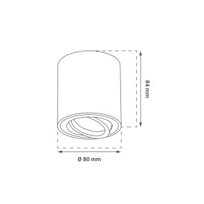 GREEN TECH Upgrade Lamp Green Tech, black color, GU10 socket - TS117-BK