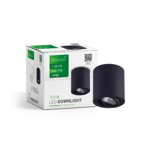 GREEN TECH Upgrade Lamp Green Tech, black color, GU10 socket - TS117-BK