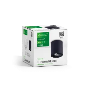 GREEN TECH Upgrade Lamp Green Tech, black color, GU10 socket - TS117-BK