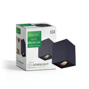 GREEN TECH Upgrade Lamp Green Tech, black color, GU10 socket - YS125S-BK