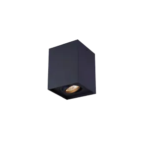 GREEN TECH Nadgradna svjetiljka Green Tech, črna barva, grlo GU10 - YS125S-BK