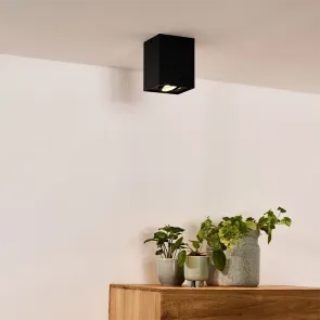 GREEN TECH Nadgradna svjetiljka Green Tech, črna barva, grlo GU10 - YS125S-BK