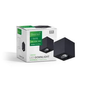 GREEN TECH Upgrade Lamp Green Tech, black color, GU10 socket - YS084S-BK