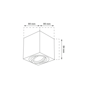 GREEN TECH Upgrade Lamp Green Tech, black color, GU10 socket - YS084S-BK