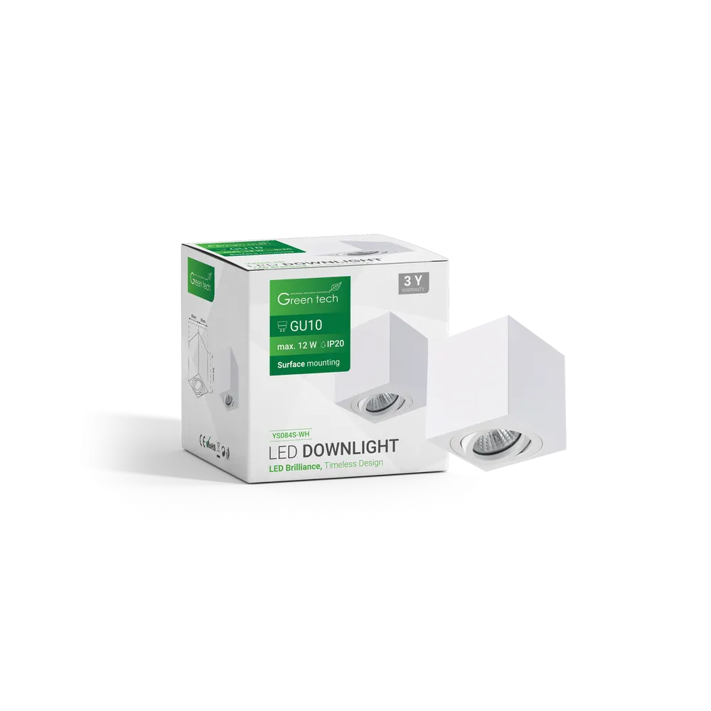 GREEN TECH Upgrade Lamp Green Tech, white color, GU10 socket - YS084S-WH